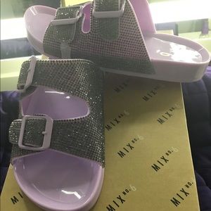 Purple sparkle Sliders